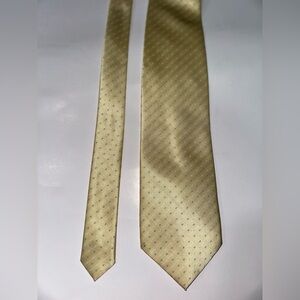 Ermenegildo Zegna Gold Patterned Tie